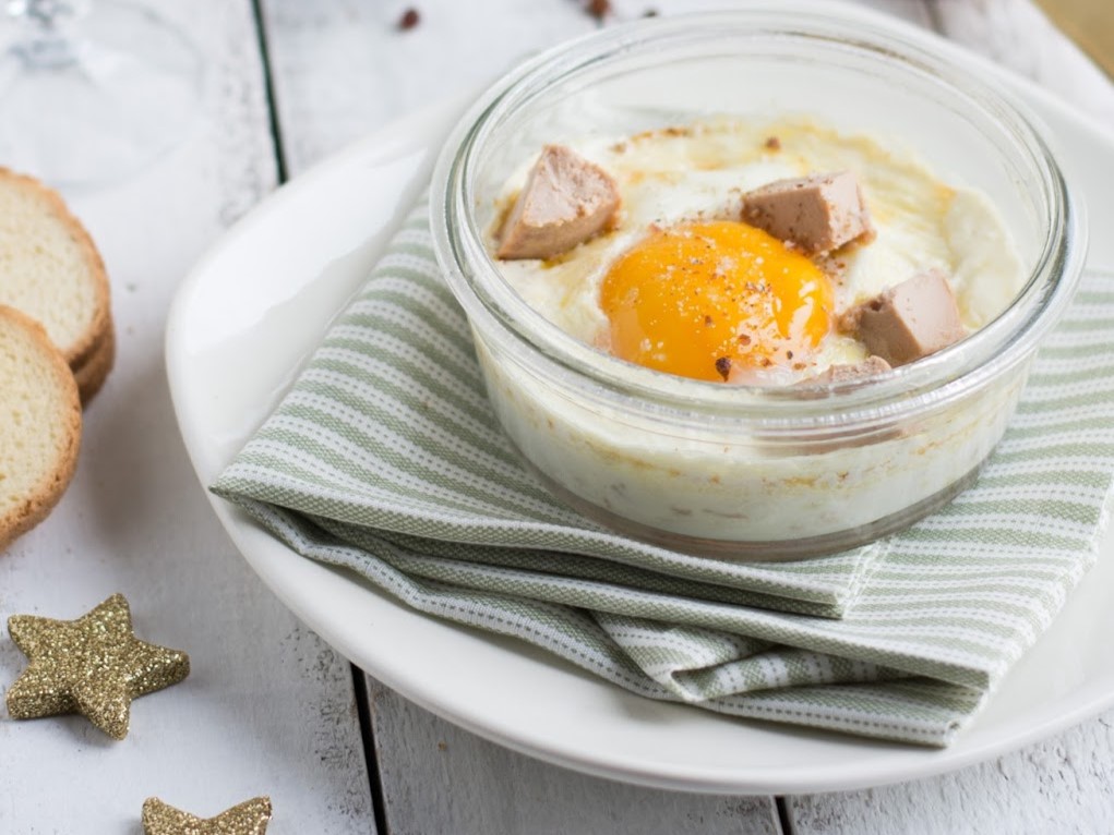 Oeufs cocotte au foie gras 