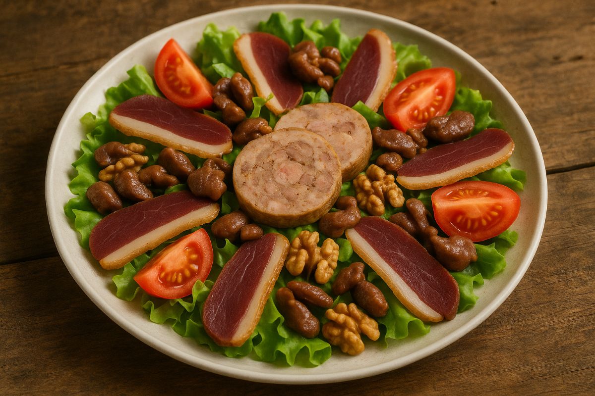 salade-perigourdine salade périgourdine de la Ferme des Roumevies